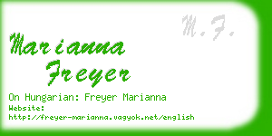 marianna freyer business card